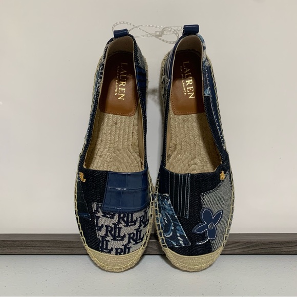 Lauren Ralph Lauren Cameryn Patch Espadrille Flats-Size 8 NWOT - Picture 4 of 9